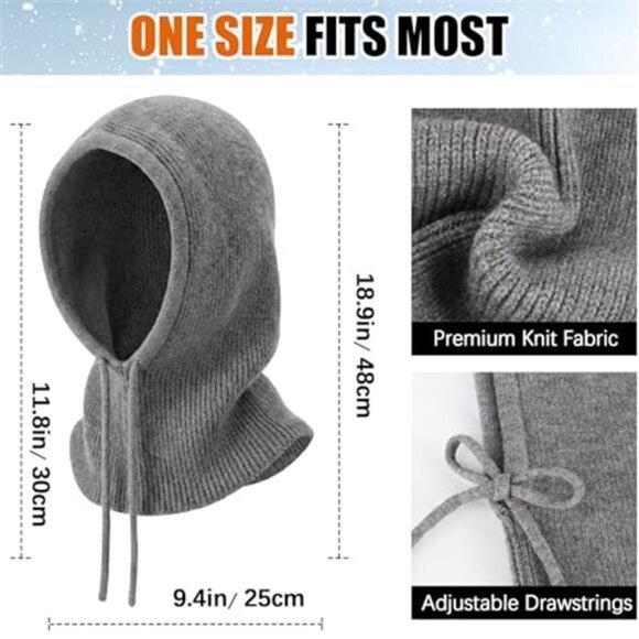 Women\'s Two-Piece Set Windproof Warm Balaclava Visor Hat main image 5